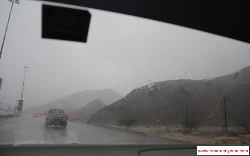 الأمطار على الفجيرة. القارئ وائل شوربجي