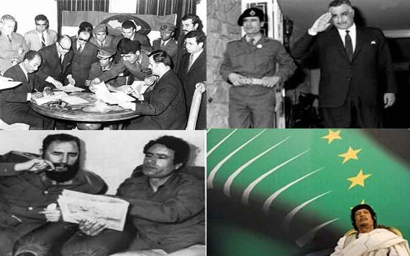 فرحنا  بزعيمنا زهو شبابنا الذي اسقط ذات يوم عرش ملك ، واعطانا جمهورية خضراء، قال لنا سيضفى عليها الوان قوز قزح في زمن الاشراق العربي ، فاخذ من طيف ناصر ، وتشيغي فارا وكارلوس والاسد و السادات .. ومزج معا وهج الوحدة العربية والقومية والاقليمة فاصبنا بعمى الالوان سيدى القاضي  وبدأت حكايتنا مع العتمة