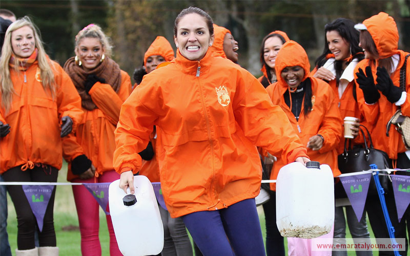 ملكات جمال العالم شاركن في مسابقة للألعاب الشعبية في اسكتلندا جرت في منطقة كرييف الاسكتلندية. غيتي