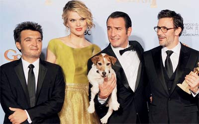 فريق عمل فيلم «الفنان».    غيتي