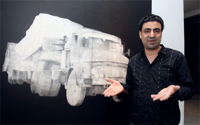 ثائر هلال: ما يحصل في بلدي يدمر النفس ويقتل المشاعر.	تصوير: مصطفى قاسمي