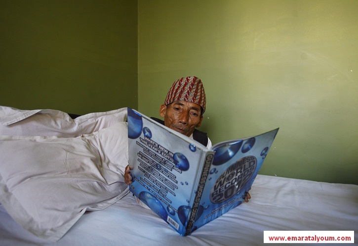 من المرجح أن يدخل تشانرا موسوعة غينيس العالمية للأرقام القياسية، تحت لقب "أقصر رجل في العالم"، متغلبا على الرقم السابق الذي بلغ 60 سم