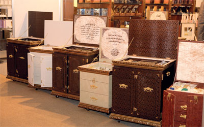 صندوق العرس عاد من جديد وبأشكال معاصرة. 	 تصوير: أشوك فيرما