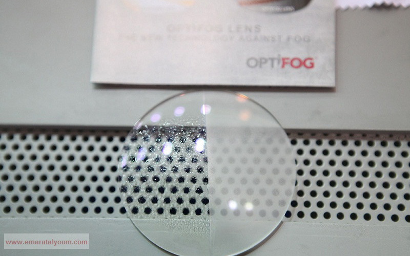 وعدسات نظارات مانعة لتشكّل الغشاوة.