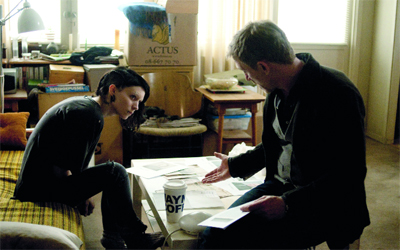 «الفتاة ذات وشم التنين».. فيلم تشويق للمخرج فينشر البارع في هذا المجال. 	أرشيفية