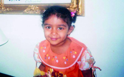 ديمة «8 سنوات» تعرضت للتعذيب قبل مقتلها. 	الإمارات اليوم