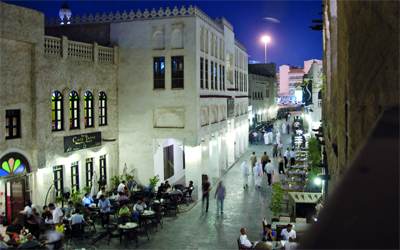 الشارع القطري تدب فيه الحيوية بعد الإفطار. 		أرشيفية