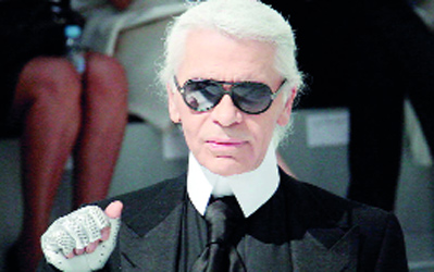 كارل لاجرفيلد.	أ.ف.ب