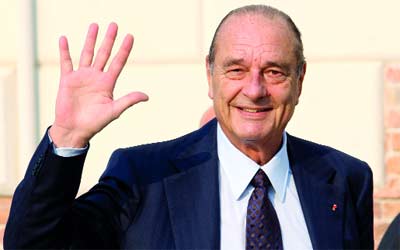 شيراك اضطر إلي مغادرة الاجتماع. أرشيفية