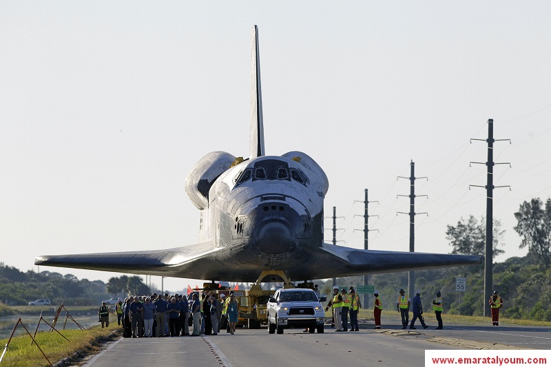 قامت مركبة الفضاء الأميركية "أتلانتيس"، برحلتها الأخيرة، بعدما قطعت براً مسافة 16 كيلومتراً لتصل إلى متحف تعرض فيه بعد 30 سنة خدمة قضتها بين محطة الفضاء الدولية وقاعدة كايب كانافرال بولاية فلوريدا. الصور من، أ ب