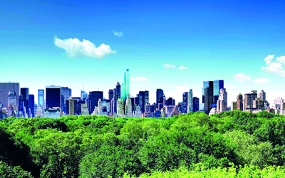 منظر لحديقة «سنترال بارك» من برج «وان ‬57». أرشيفية