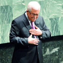 عباس: القرار انتصار للسلام والحرية والشرعية الدولية. أ.ف.ب