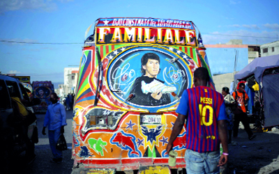 حمى ميسي وصلت إلى هاييتي.	أ.ب