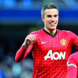 فرصة فان بيرسي سانحة لهز شباك مدريد الليلة. أ.ف.ب