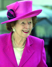 تاتشر كان لها  ذوقها الرفيع في ما ترتديه.غيتي