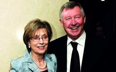 مع زوجته كاثي.