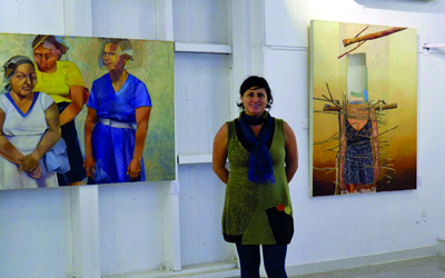 اللوحات بصمة خاصة تميز لوحات الفنانين المشاركين في المعارض. من المصدر