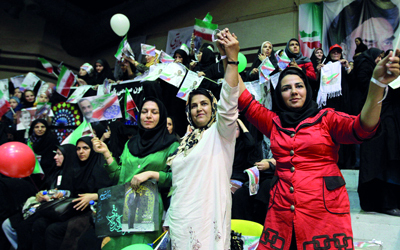 الانتخابات الأخيرة حملت أملاً جديداً للشباب والليبراليين الإيرانيين. 	 أ.ف.ب