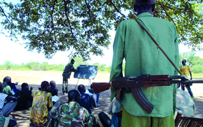 مظاهر الفقر بدأت تظهر جلياً في دولة جنوب السودان. 	 	أ.ف.ب