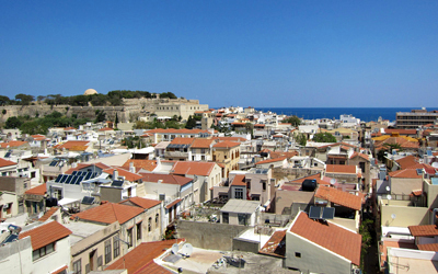 ريثيمنون ثالث أكبر مدن جزيرة كريت الساحرة.                       د.ب.أ