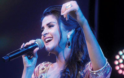 سلمى رشيد أمتعت الجمهور بعدد من أحلى الأغنيات الطربية.       من المصدر