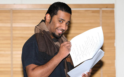 مروان عبدالله.. من الخشبة إلى الأحواض الجافة.  تصوير: مصطفى قاسمي