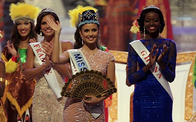 ميغان يونغ، تفوز بلقب ملكة جمال العالم للعام 2013. الصور من الوكالات