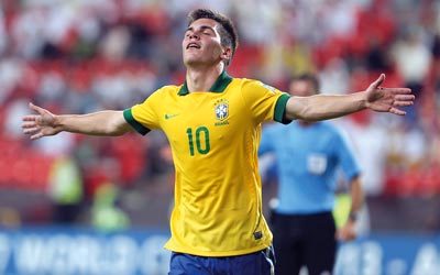 ناثان أحد هدافي البرازيل. تصوير: إريك أرازاس