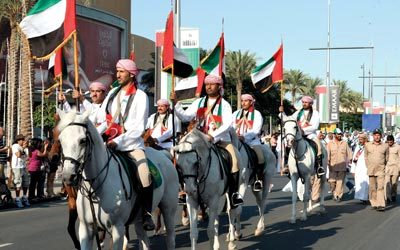 اليوم الوطني يمثل للمواطنين والمقيمين على أرض الإمارات ذكرى غالية ومحطة فاصلة. تصوير: تشاندرا بالان