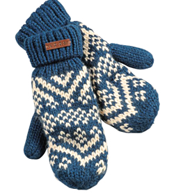 النقوش النرويجية الشهيرة تزين القفازات  هذا الشتاء. د.ب.أ