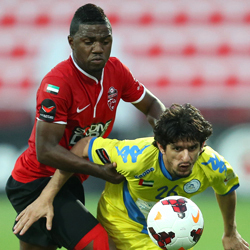 الظفرة تلقى ثلاثة أهداف في شوط واحد وألغي له ثلاثة اهداف