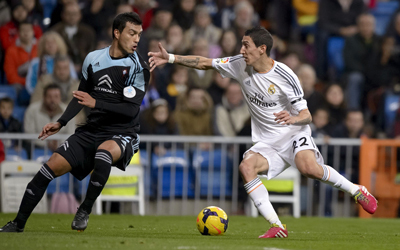 دي ماريا: ليست لدي مشكلات مع الإيطالي كارلو أنشيلوتي المدير الفني للفريق. أ.ف.ب