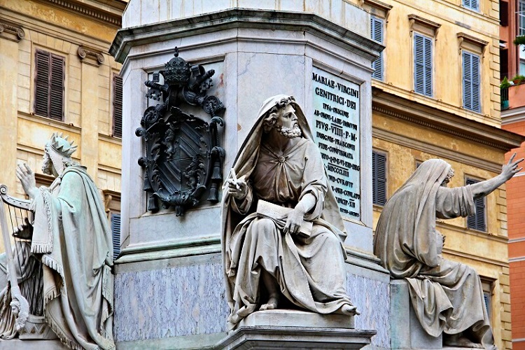 قرب الدرج الإسباني في روما