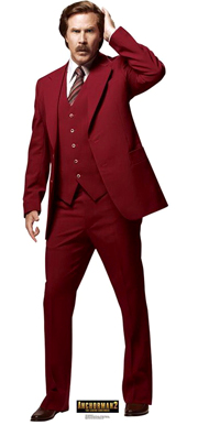 صحف قارنت بدلة ميسي بتلك التي ظهر بها الممثل الأميريكي رون بورغندي.