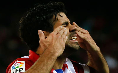 دييغو كوستا يأمل زيارة شباك كاسياس. أ.ف.ب