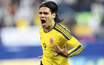 فالكاو يتلقى العلاج حالياً من إصابة خطرة تعرض لها مع موناكو، وقد بات مهدداً بالغياب عن المونديال. أ.ف.ب