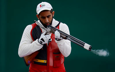 سعيد بن مكتوم حقق إنجازات عالمية ومثّل الدولة في دورات أولمبية. أ.ف.ب