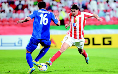 الجزيرة على بعد خطوتين من التأهل إلى الدور الآسيوي الثاني.  أرشيفية