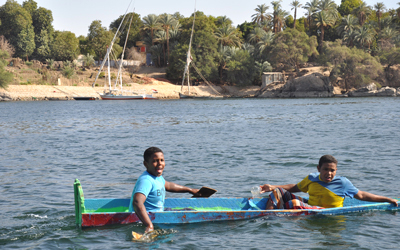 «الشمندورة» فصلت سحر مكان وحرصت على توثيق جماليات تلك البقعة من أقصى الجنوب المصري. أرشيفية