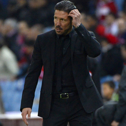 مدرب أتلتيكو مدريد سيموني. أ.ف.ب