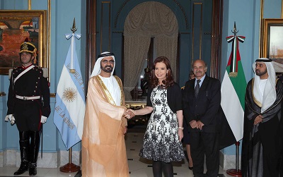 محمد بن راشد يلتقي رئيسة الأرجنتين. وام