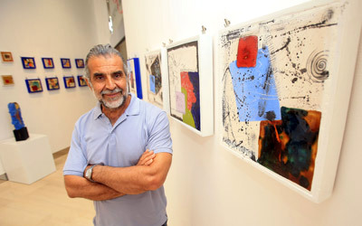 الزعبي أحد أبرز فناني الحرفة القديمة بأسلوب معاصر. تصوير: باتريك كاستيلو