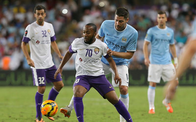 إسماعيل مطر شارك مع العين في اللقاء الودي الأخير أمام مانشستر سيتي. تصوير: إريك أرازاس