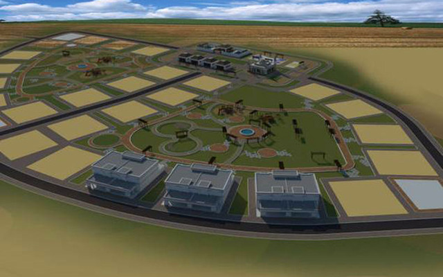 %32 نسبة المساحات الخضراء الخارجية في المساكن الاجتماعية. من المصدر