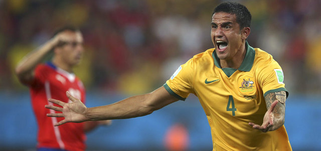 تيم كايهل سجل لأستراليا في ثلاث كؤوس عالم وفي اللقاء الأخير أمام تشيلي، لكن أستراليا تنتظر منه هدفا بالغ الأهمية اليوم أمام هولندا. إي.بي.إي