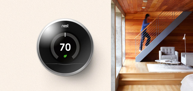 شركة «نست» تُوفر أجهزة لضبط درجات الحرارة «ترموستات» وللإنذار من الحريق. من المصدر