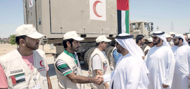 «الهلال الأحمر الإماراتي» ينفذ مشروعات إنسانية في غزة. وام