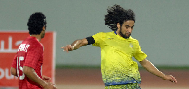 جانب من لقاء النصر السعودي والكويت الكويتي الذي انتهى بالتعادل 2-2. من المصدر