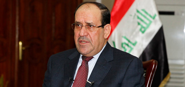 السيستاني دعا المالكي ضمناً للتحلي بالمرونة لكسر الجمود السياسي، حتى يتمكن العراق من مواجهة الأخطار والإرهاب.  رويترز