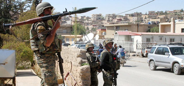 الجيش اللبناني في بلدة عرسال بعد انسحاب الجهاديين عقب أيام من الاشتباكات. أ.ف.ب